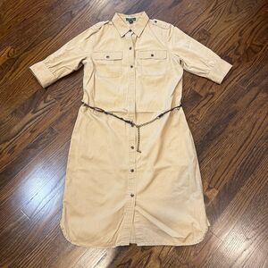 Ralph Lauren, Lauren Jeans Co., Dress with a Belt, Women's M, Fair